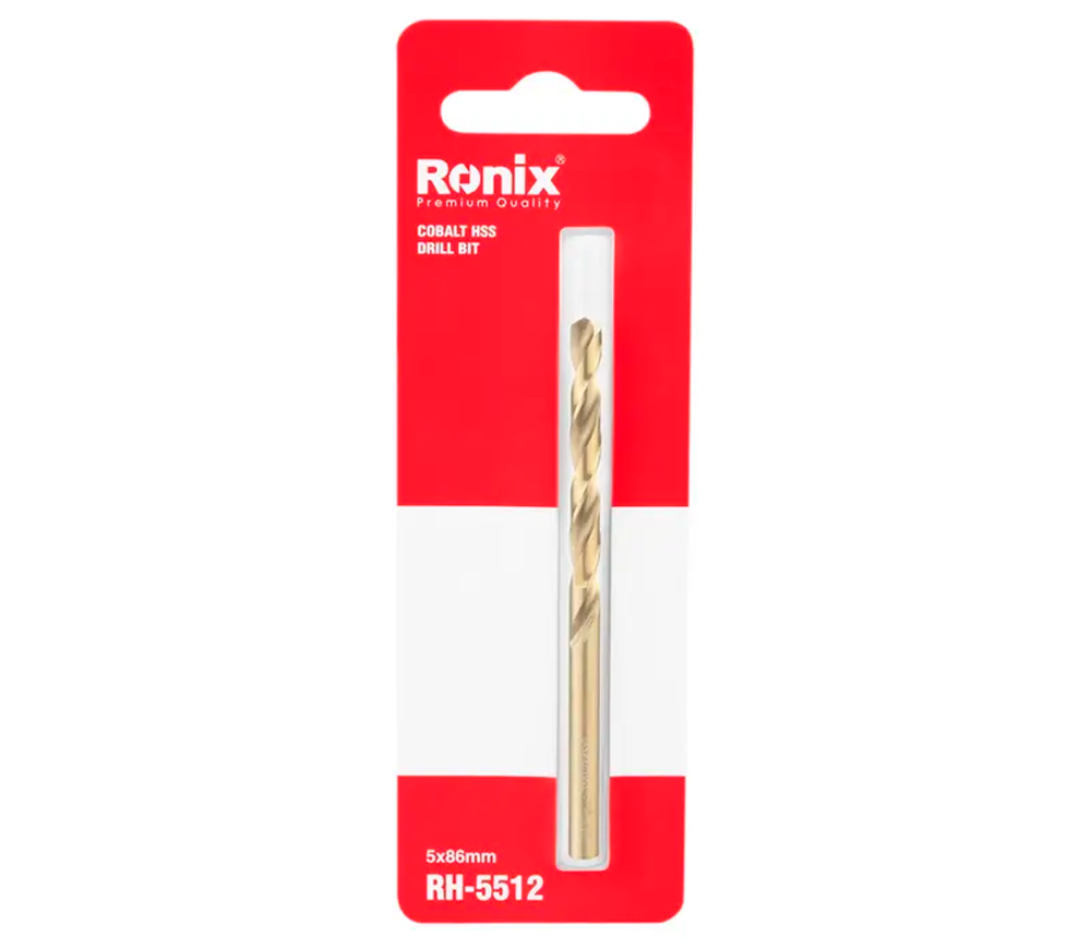 Burghiu pe metal RONIX RH-5512 5.0mm HSS-CO-3
