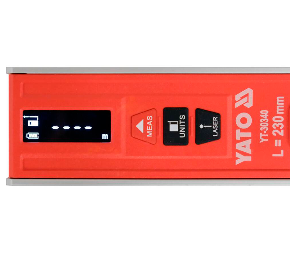 Nivelă cu telemetru lazer YATO YT30340 230mm 10m-7