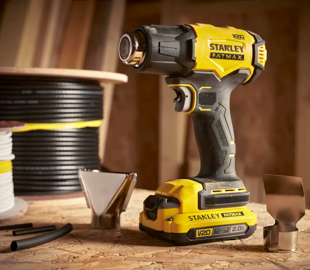 Фен строительный аккум. (без АБК) STANLEY SFMCE530B-XJ  510°C-9