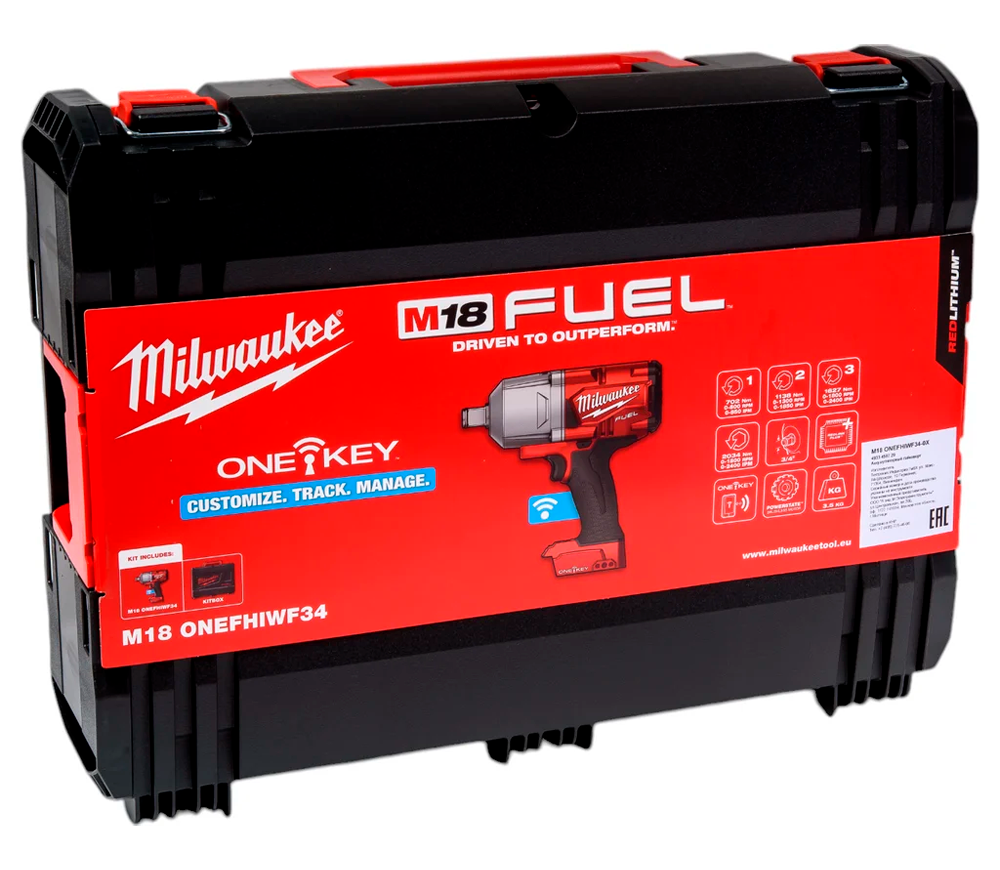 Mașină de înșurubat cu impact cu acumulator (fără bat) MILWAUKEE M18 ONEFHIWF34-0X 2034Nm-5