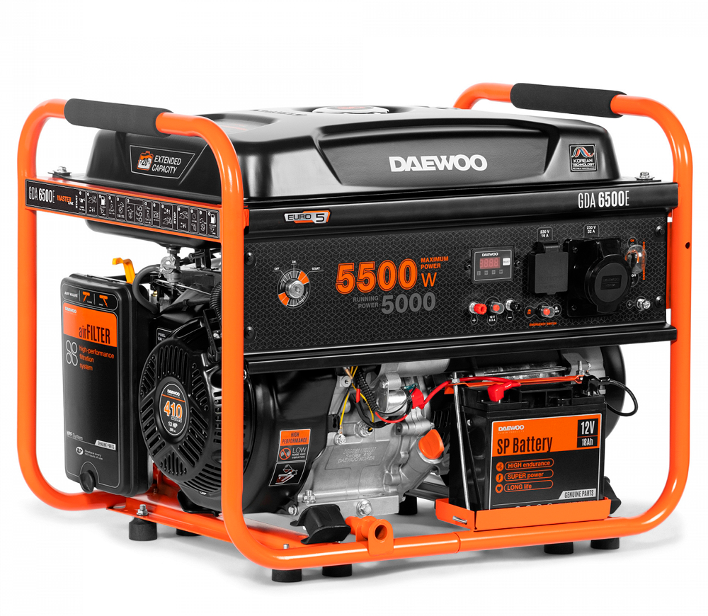 Generator electric DAEWOO GDA 6500E 5.5kw Benzină AVR