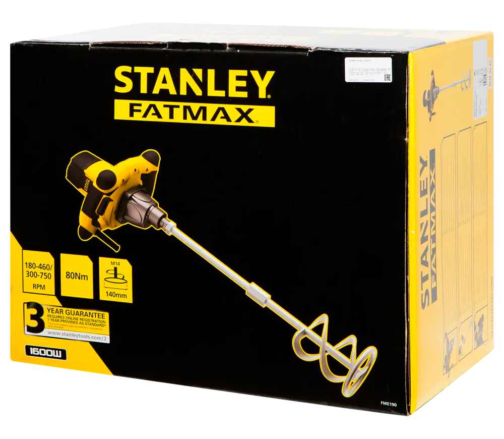 Миксер строительный STANLEY FME190-QS 1600вт-7