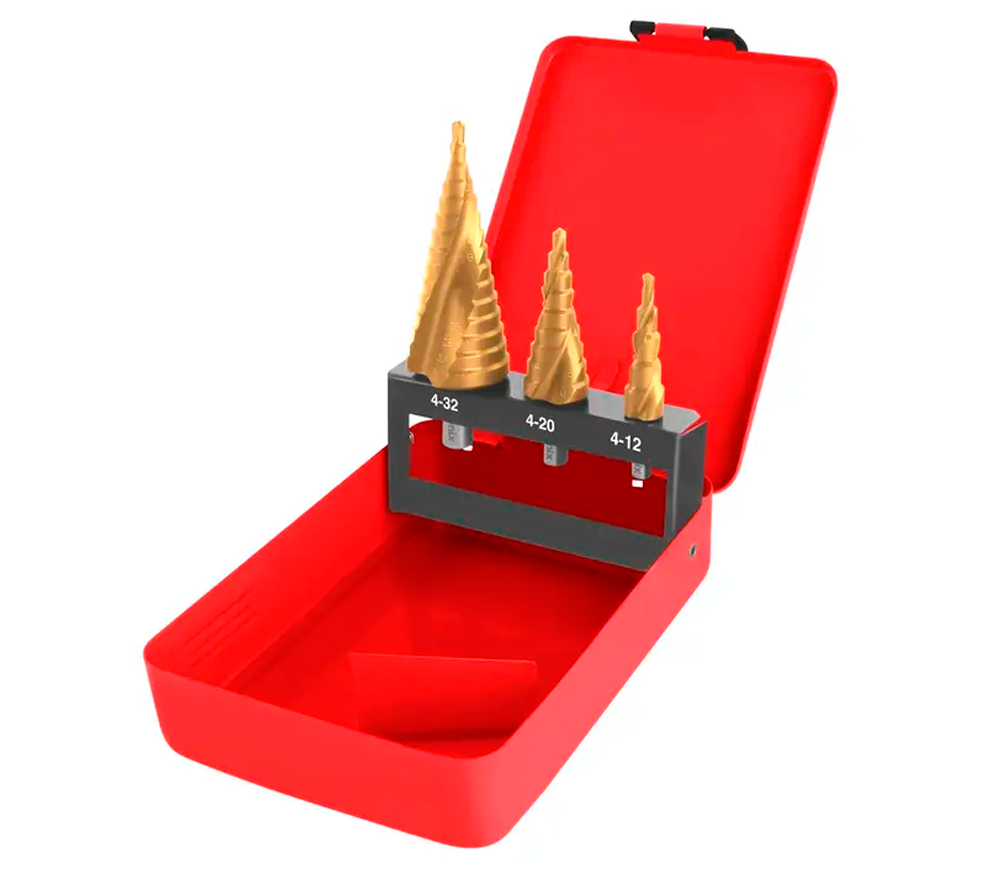 Set de burghie în trepte RONIX RH-5903 4-32mm HSS-TIN