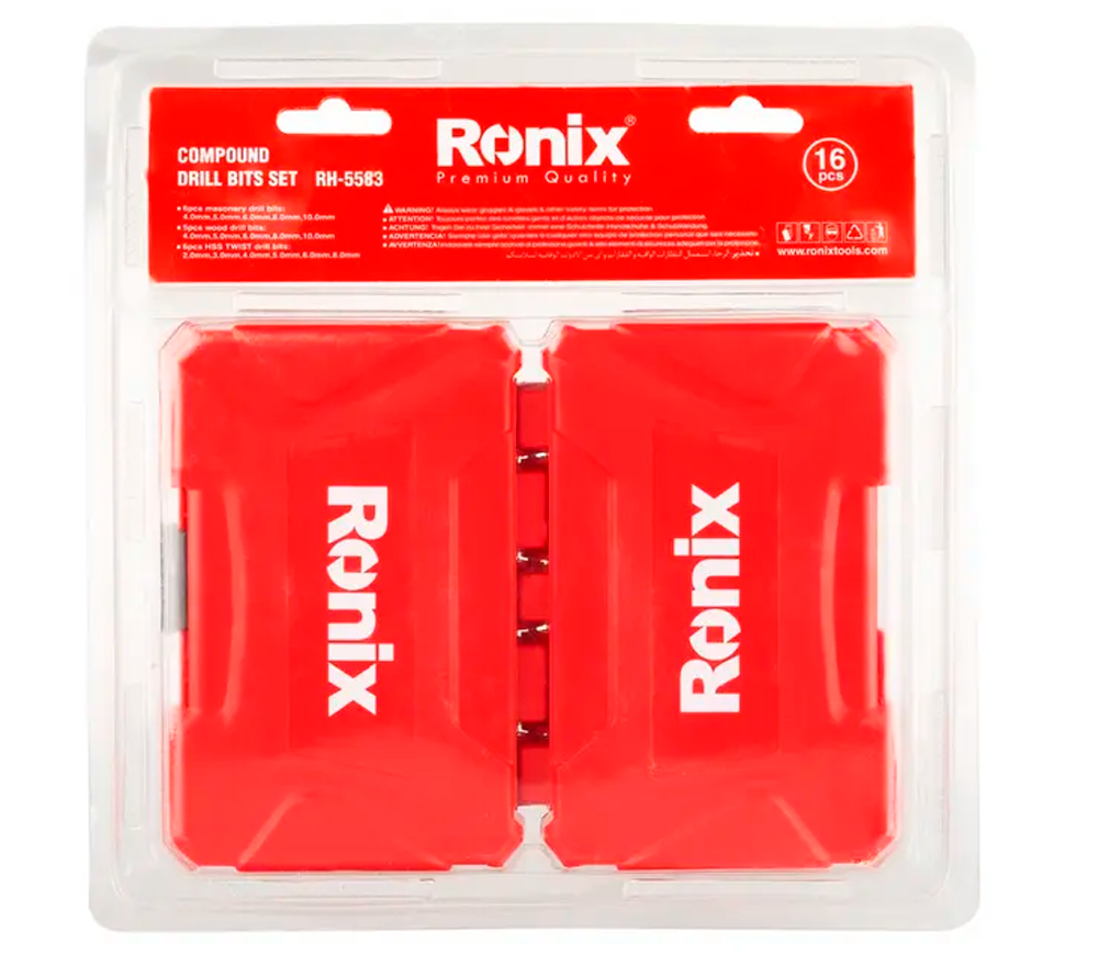 Set universal de burghiuri RONIX RH-5583 2-10mm HSS-4