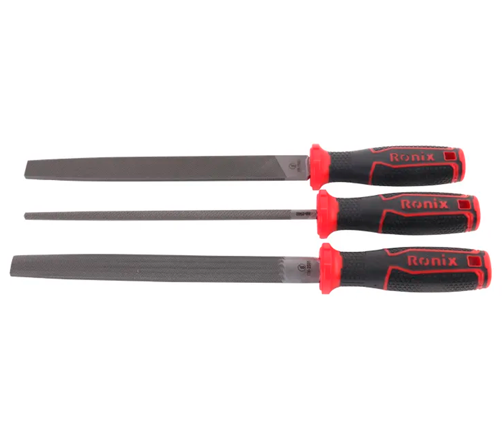 Набор 3 напильников RONIX RH-2505 Плоский/Полукруглый/Круглый-3