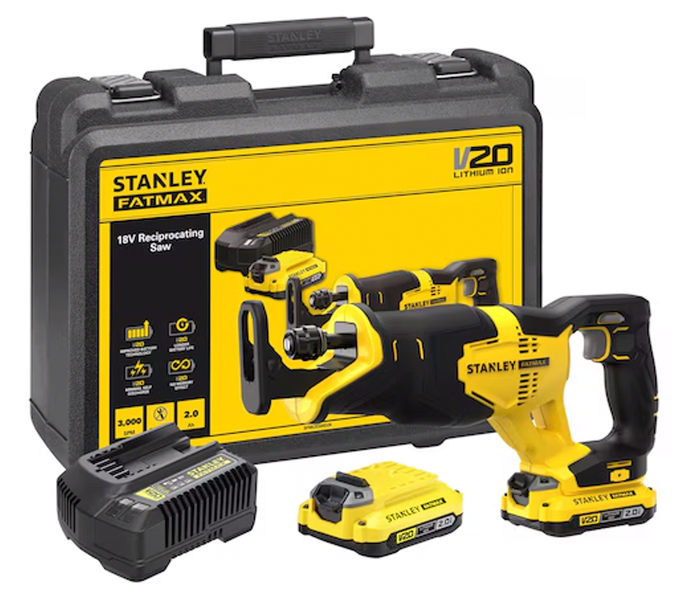 Fierăstrău sabie cu acumulator STANLEY SFMCS300D2K-QW 18V 2Ah
