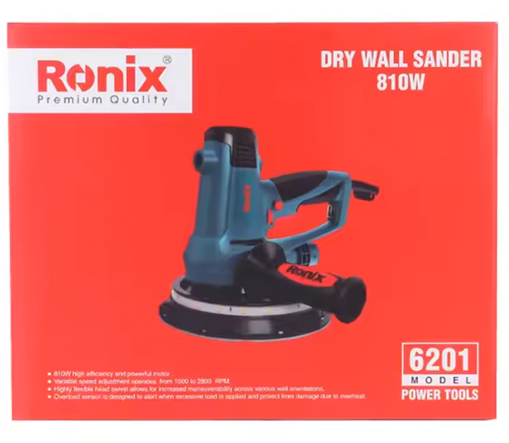 Mașină de șlefuit pereți  RONIX 6201 810w 180mm-6