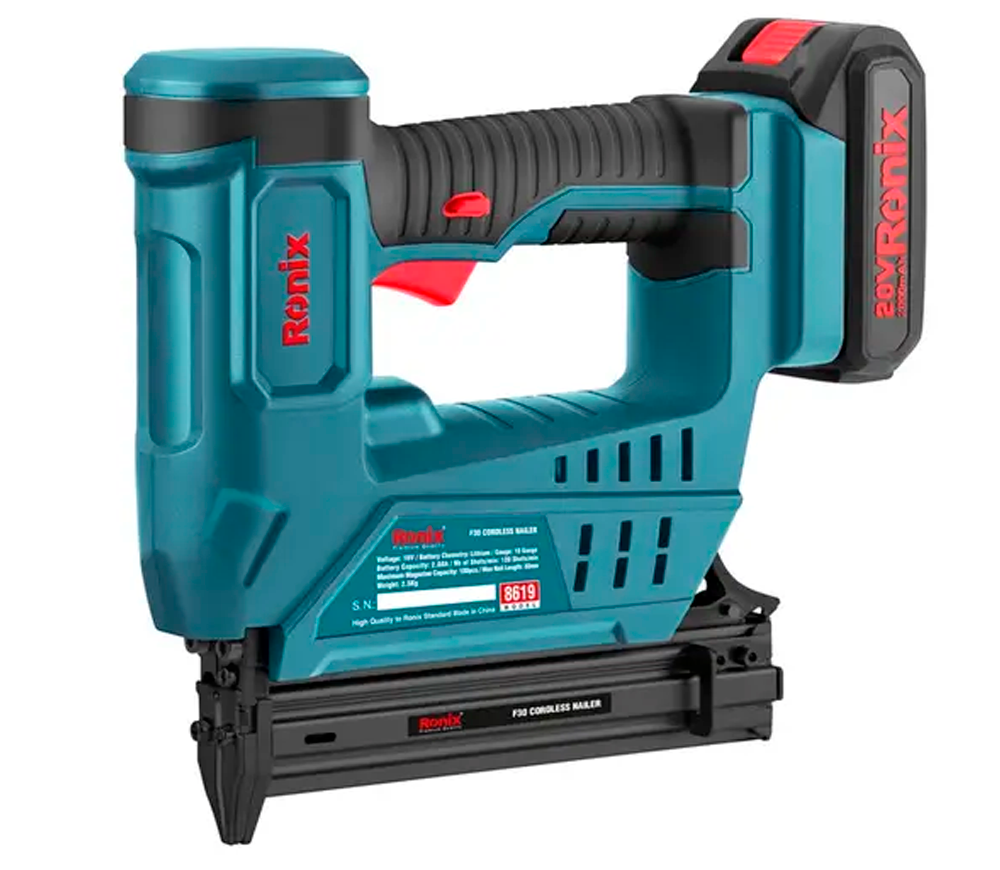 Capsator cu acumulator RONIX 8619 120bat/min 20V 2Ah