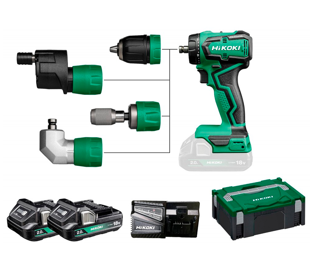 Шуруповёрт аккумуляторный HIKOKI DS18DDQWRZ 18В 2Ач-4