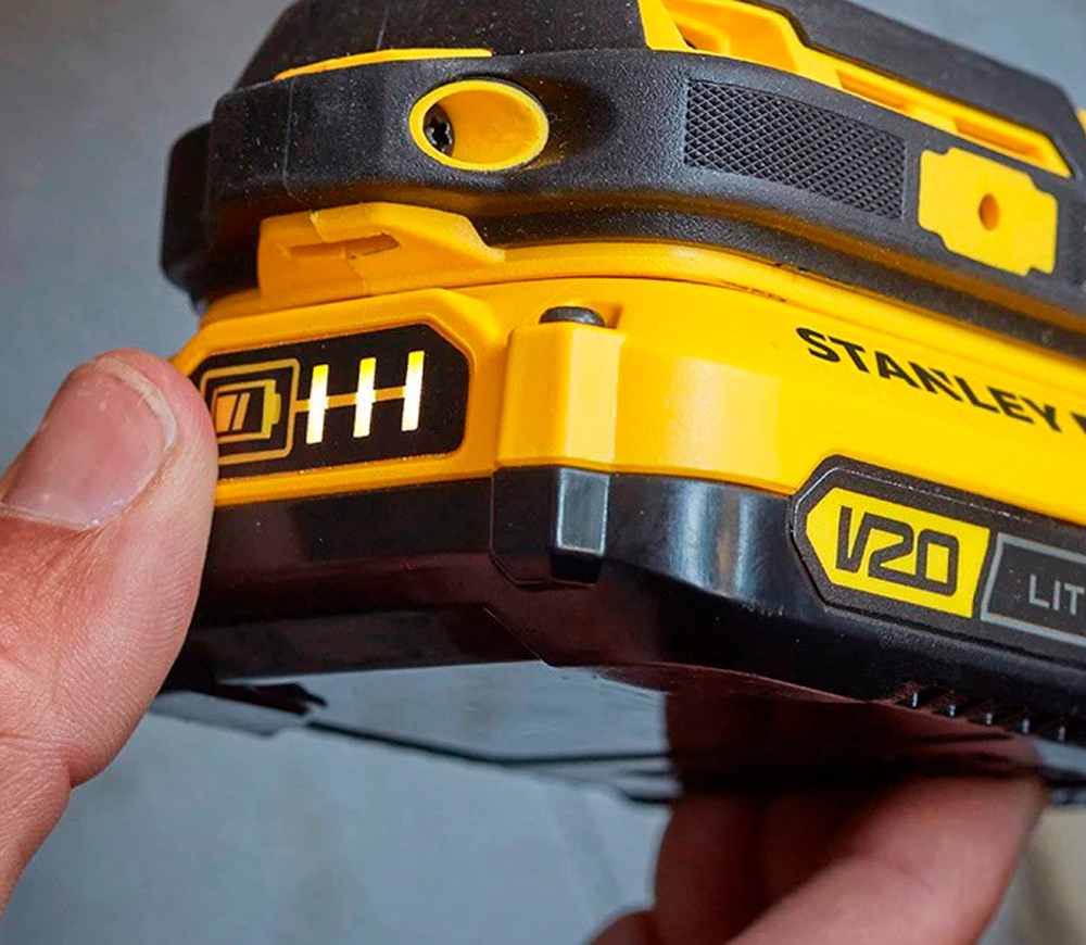 Mașină de înșurubat cu percuție cu acum. STANLEY SFMCD711C2K-QW 18V 1.5Ah-5