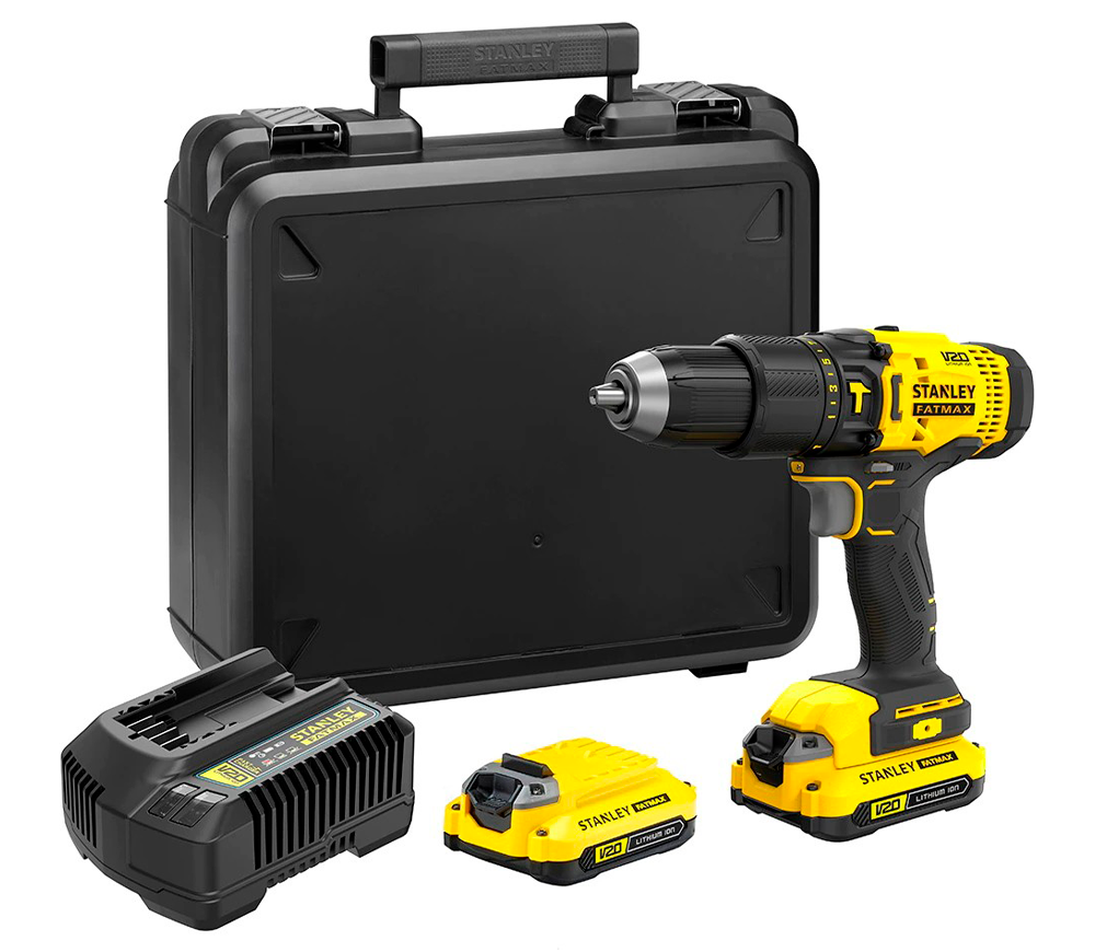 Mașină de înșurubat cu percuție cu acum. STANLEY SFMCD711C2K-QW 18V 1.5Ah