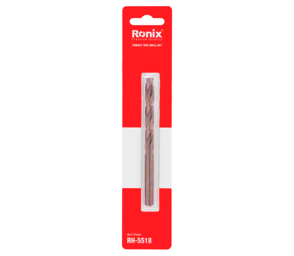 Burghiu pe metal RONIX RH-5518 8mm HSS-CO-4