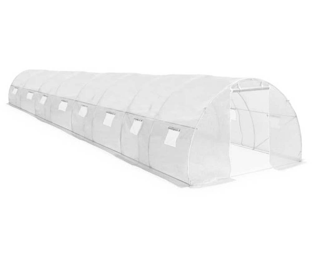 Seră arcuită TEHNO-MS 12x3x2 m 36m² Alb