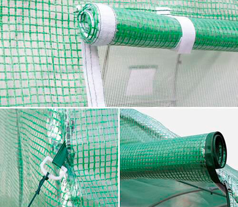 Seră arcuită TEHNO-MS 6x3x2.5 m 18m² Verde-2