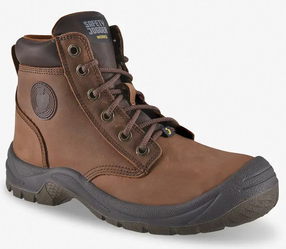 Botine de lucru SAFETY JOGGER DAKAR S3 LEATHER Maro 42