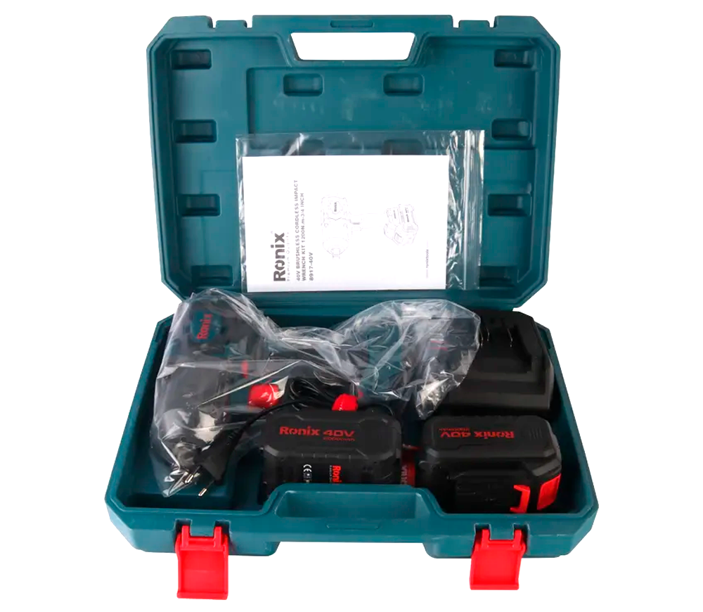 Mașină de înșurubat cu impact cu acumulator RONIX 8917-40V  1200Nm-3