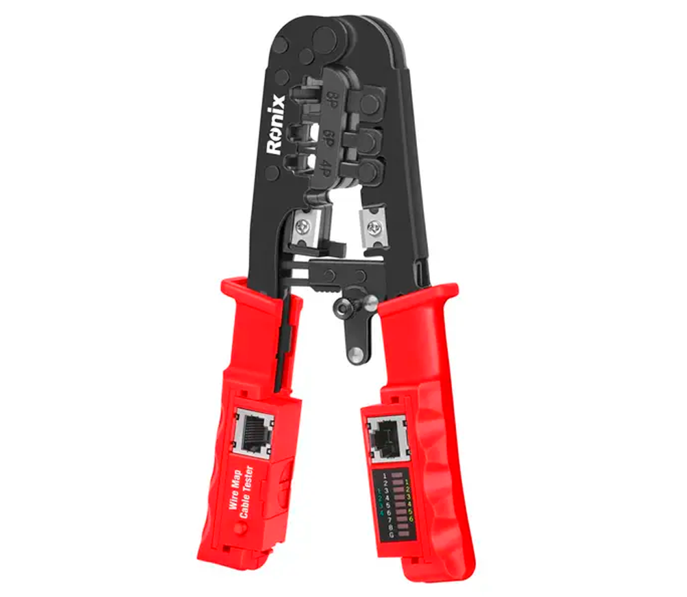 Clești de sertizare + tester RONIX RH-1831 RJ11/RJ12/RJ45-2