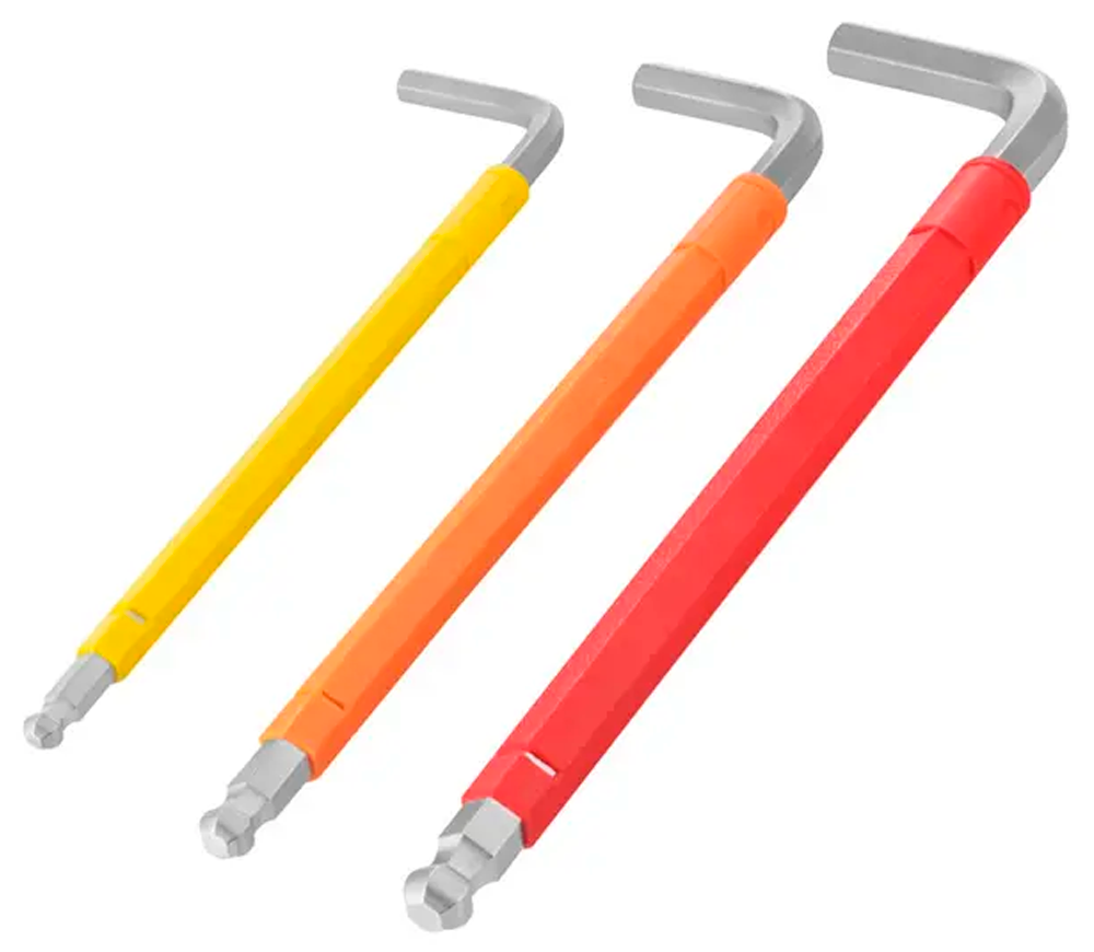 Set 9 chei hexagonale cu bilă RONIX RH-2042 1.5x10mm-2