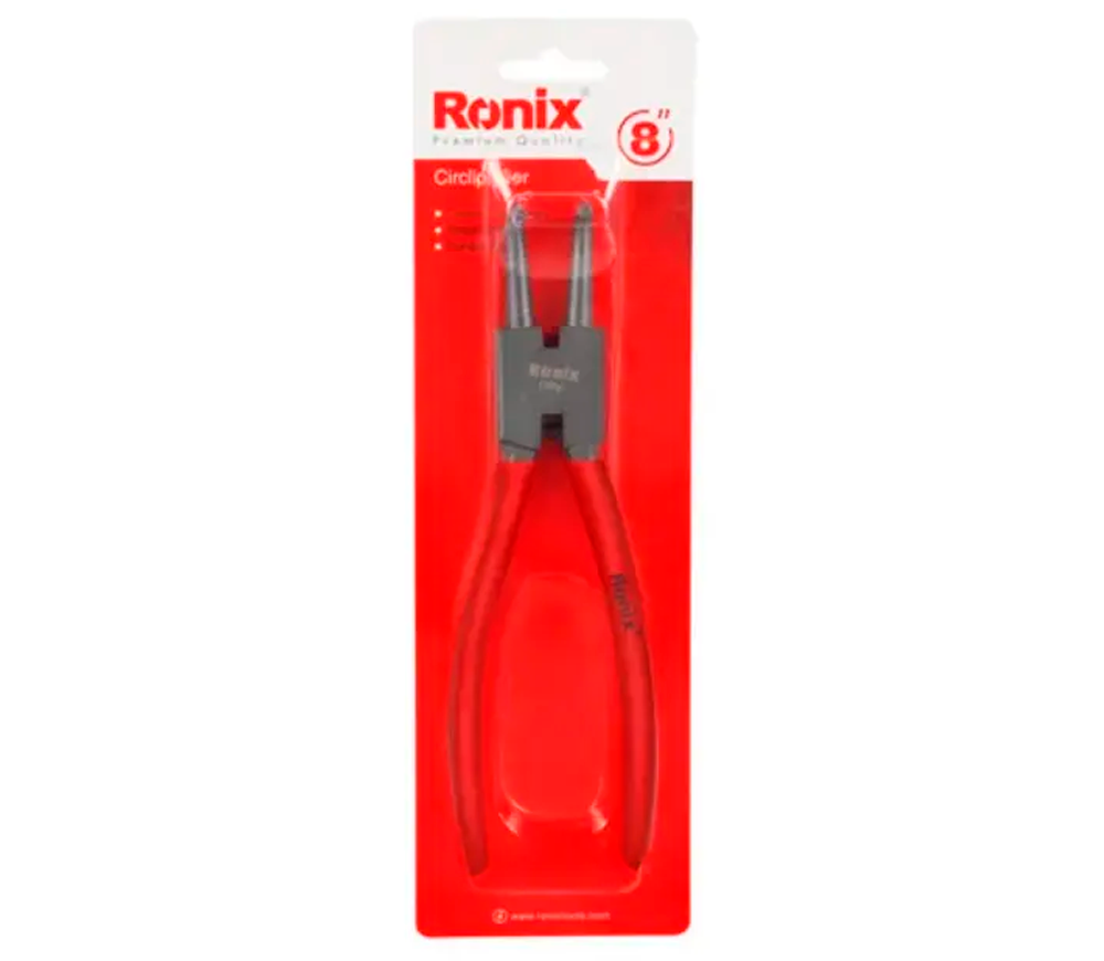 Изогнутый съемник внешних стопорных колец 7" RONIX RH-1737 180мм-7