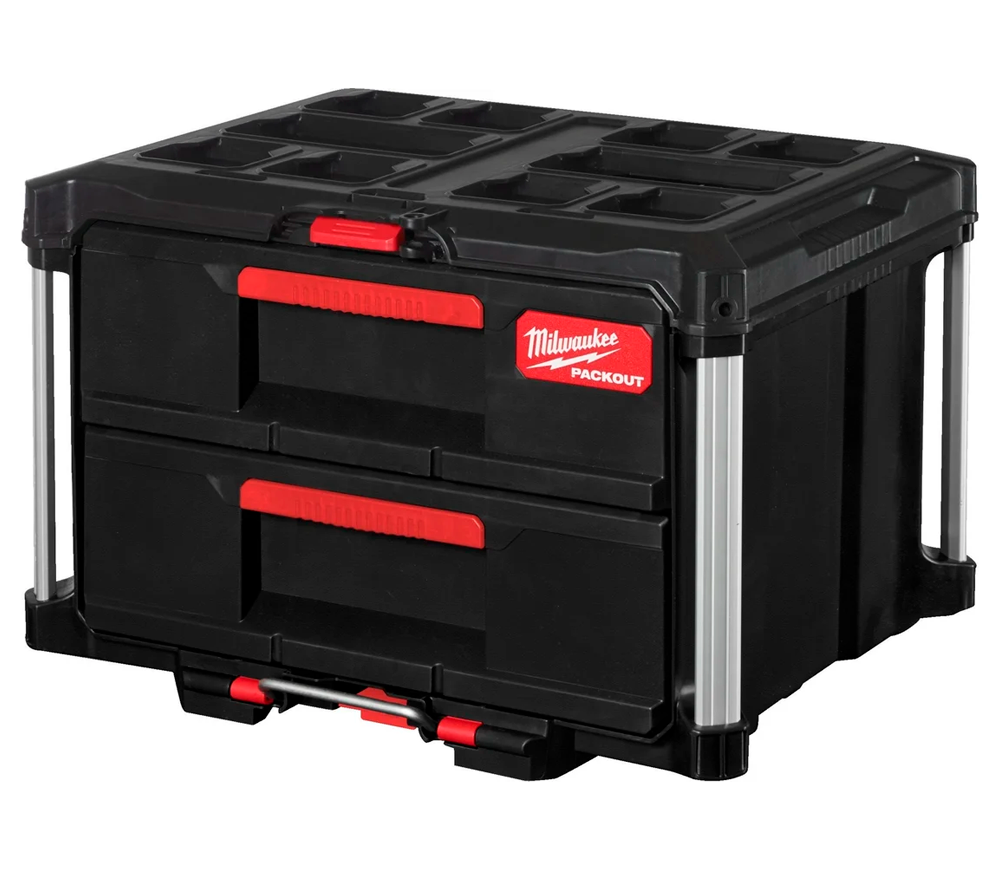 Ящик с 2-мя выдвижными отсеками MILWAUKEE PACKOUT Drawer Tool Box Пластик-2