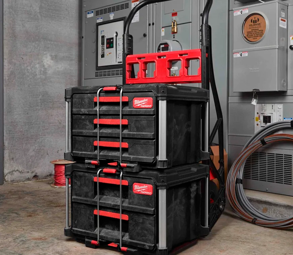 Ящик с 2-мя выдвижными отсеками MILWAUKEE PACKOUT Drawer Tool Box Пластик-9