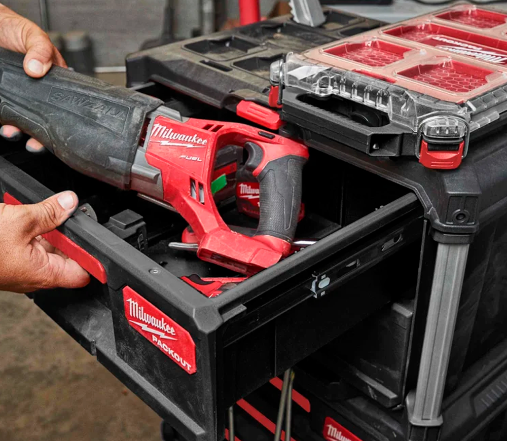 Ящик с 2-мя выдвижными отсеками MILWAUKEE PACKOUT Drawer Tool Box Пластик-10