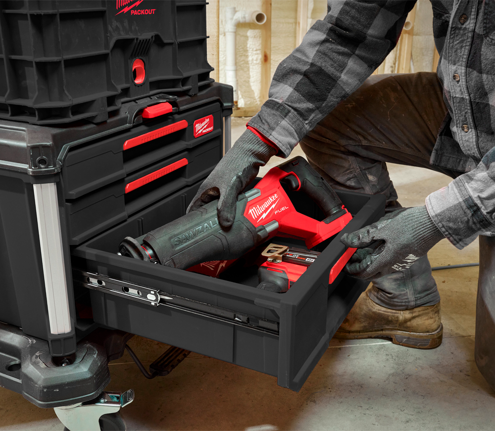 Sertar cu compartimente detașabile MILWAUKEE PACKOUT 2+1 Plastic-9