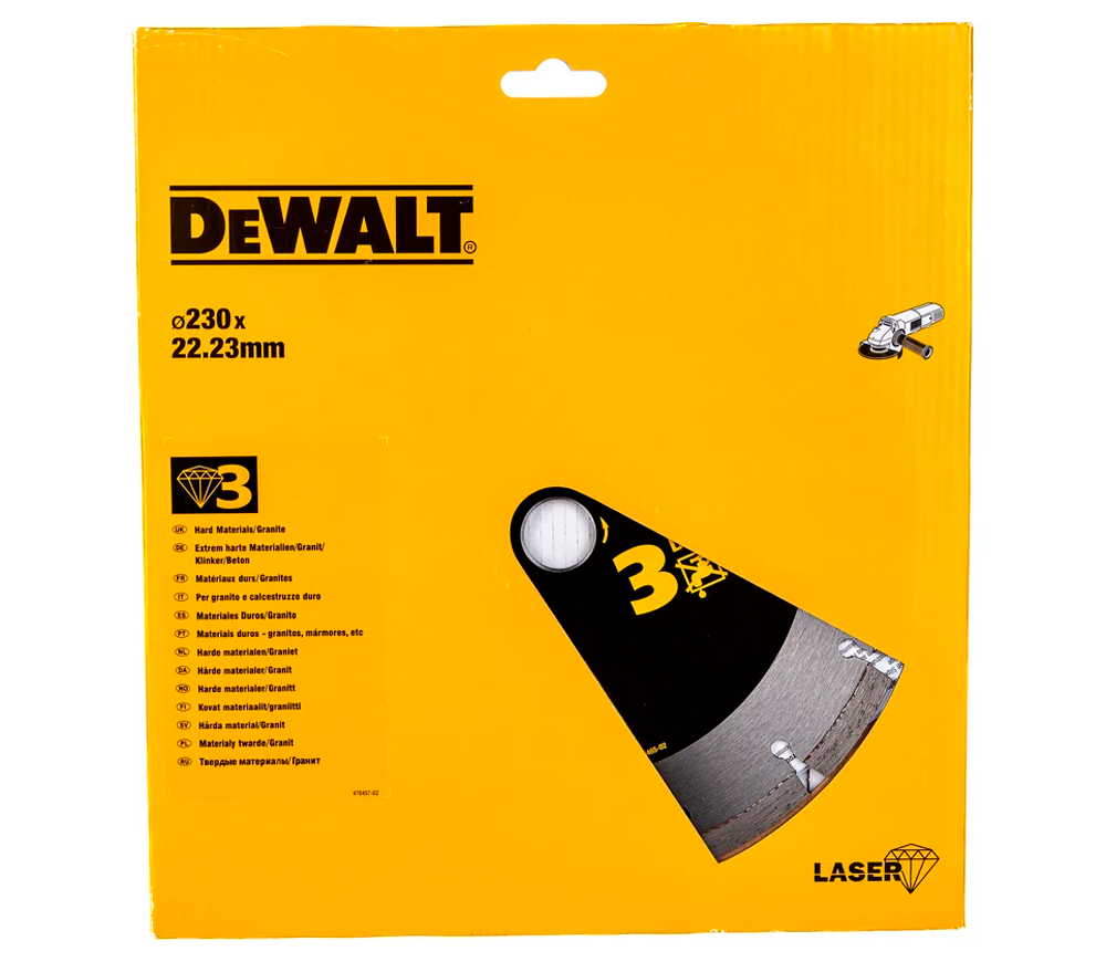 Алмазный отрезной диск DEWALT DT3763 230мм Сегментированный Мрамор/Гранит-4