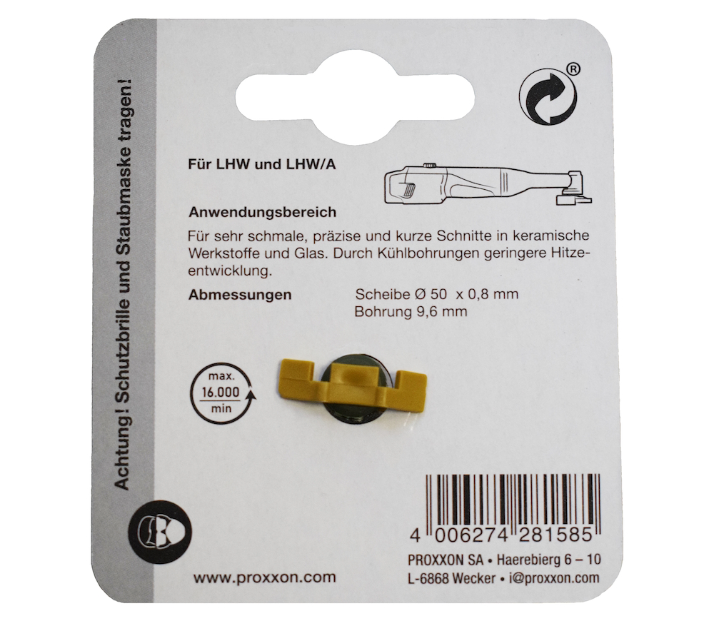Disc de tăiat cu diamant PROXXON 28158 50mm Solid Ceramică/Gresie/Sticlă-3