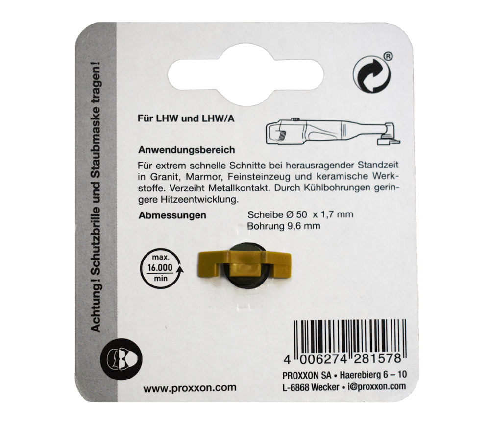 Disc de tăiat cu diamant PROXXON 28157 50mm Turbo Cermică/Marmura/Granit-3