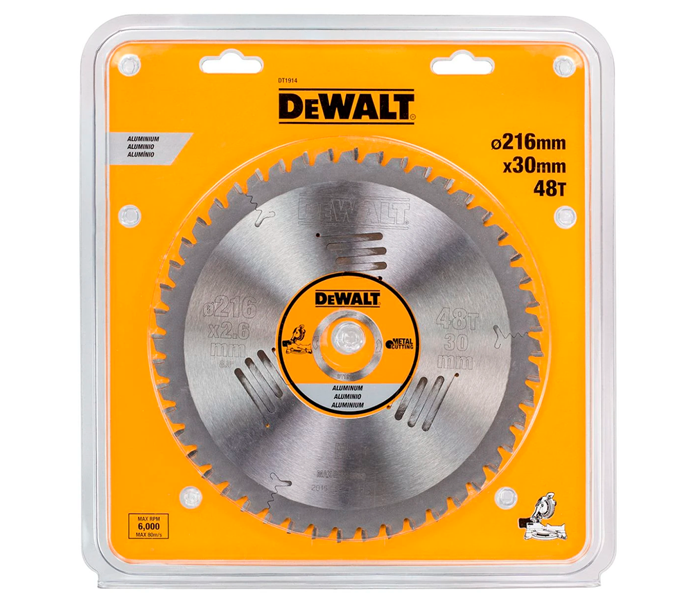 Disc pentru fierastrau electric DEWALT DT1914 216mm 1.8mm