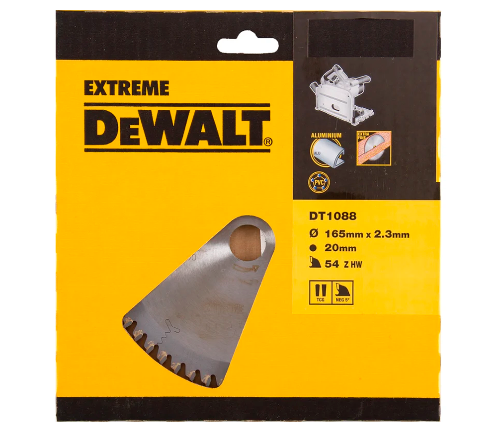 Disc pentru fierastrau electric DEWALT DT1088 165mm 1.6mm