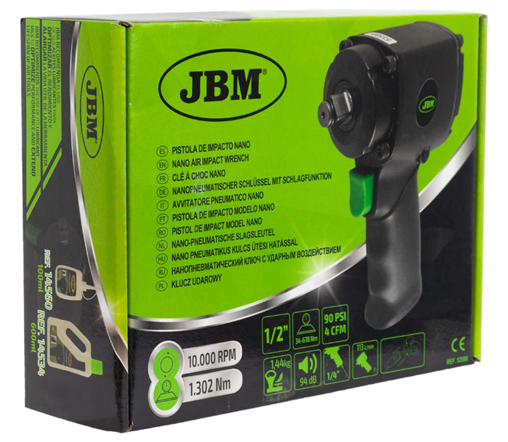 Mașină de înșurubat cu impact pneumatică JBM-53588 1302Nm 10000rot/min-8