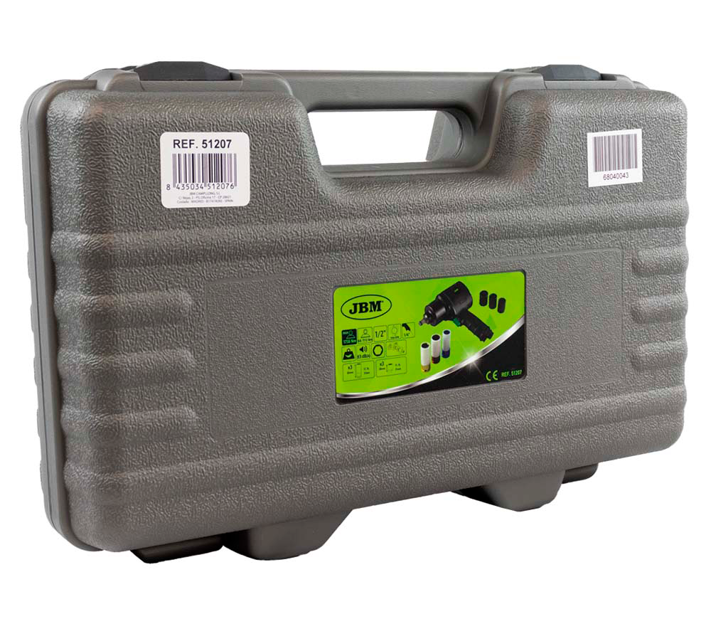 Set mașină de înșurubat cu impact pneumatică JBM-51207 1756Nm 7000rot/min-8