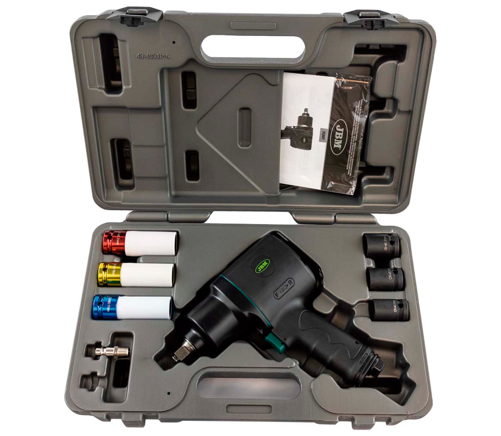 Set mașină de înșurubat cu impact pneumatică JBM-51207 1756Nm 7000rot/min