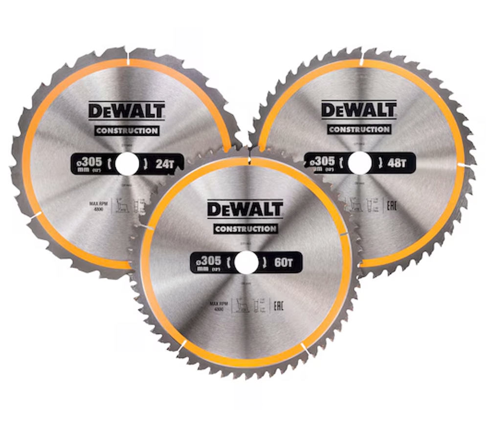 Set de discuri 3 buc. DEWALT DT1964 305mm 2mm