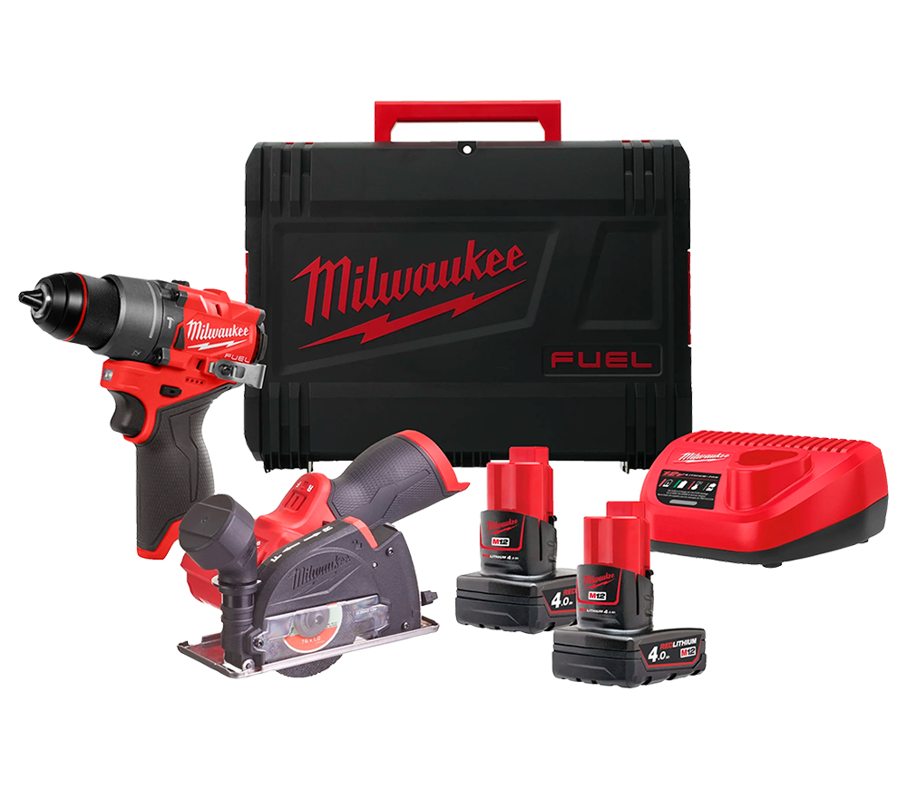 Set de unelte cu acumulator MILWAUKEE M12 FPP2G2-402X