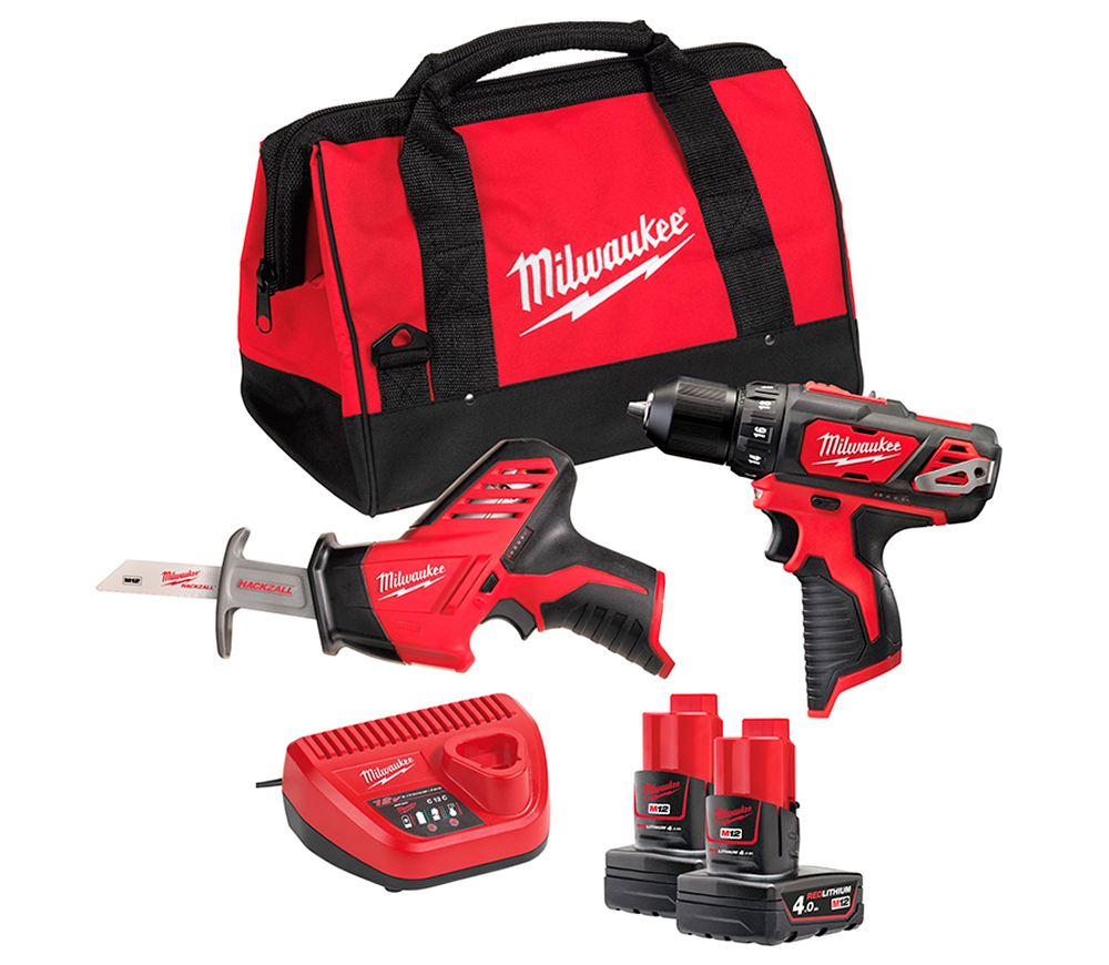 Set de unelte cu acumulator MILWAUKEE М12 ВPP2В-402В