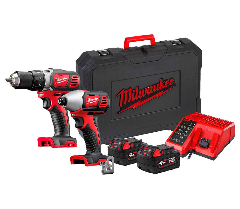 Set de unelte cu acumulator MILWAUKEE M18 BPP2D-402C