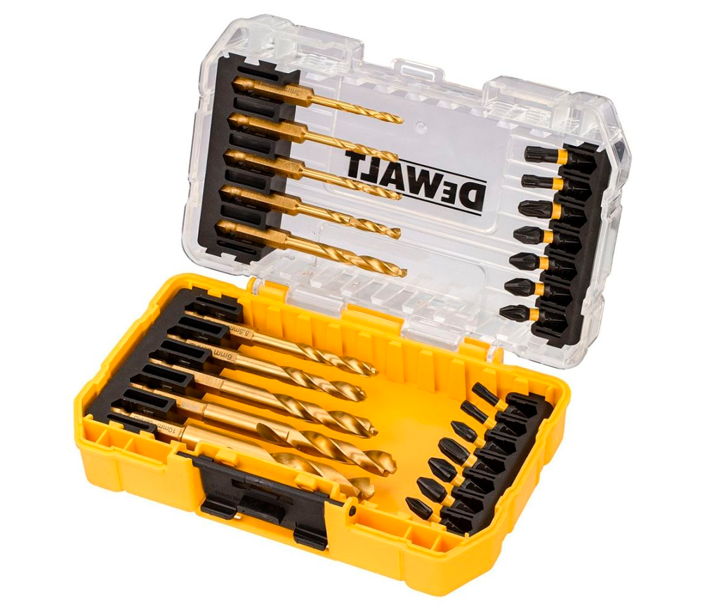 Set burghiuri și biți DEWALT FLEXTORQ DT70748T 3-10mm HSS-G