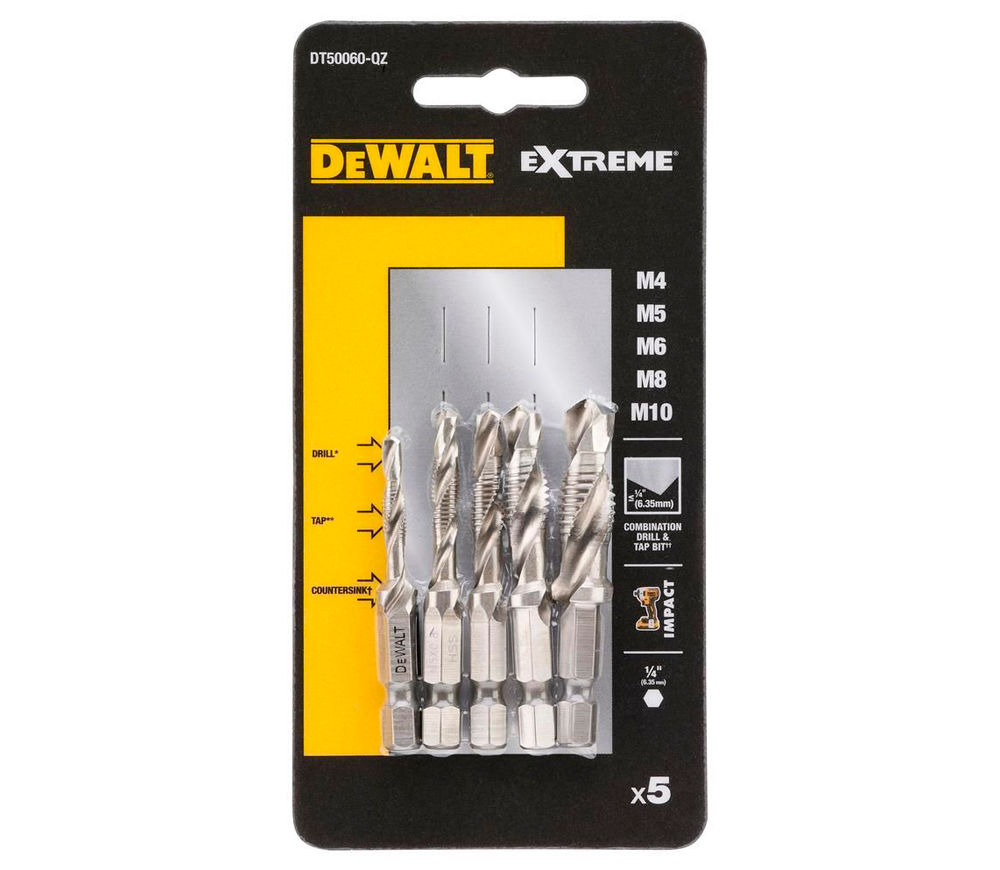 Set burghiuri-tarozi DEWALT IMPACT DT50060-QZ 4-10mm HSS-3