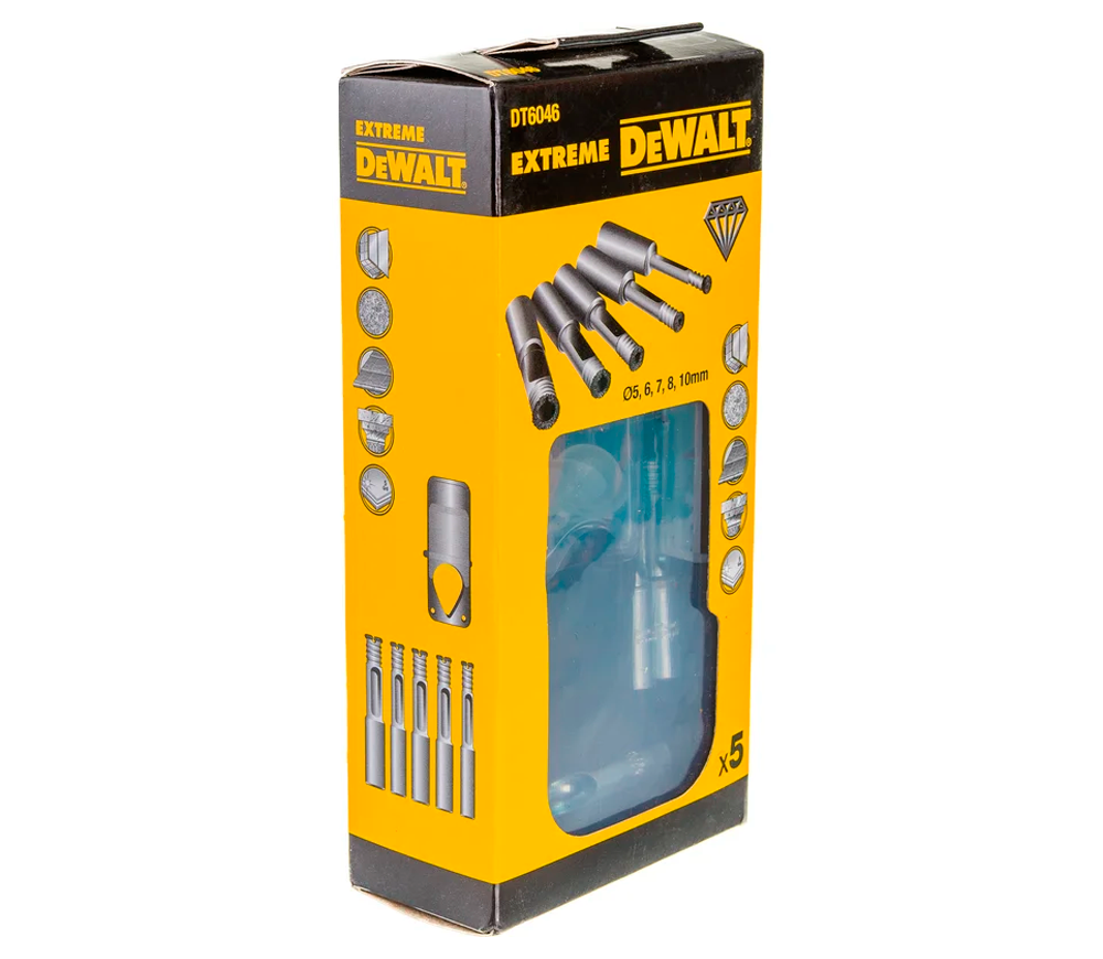 Set burghiuri pe ceramică DEWALT DT6046 5-10mm Diamant-2