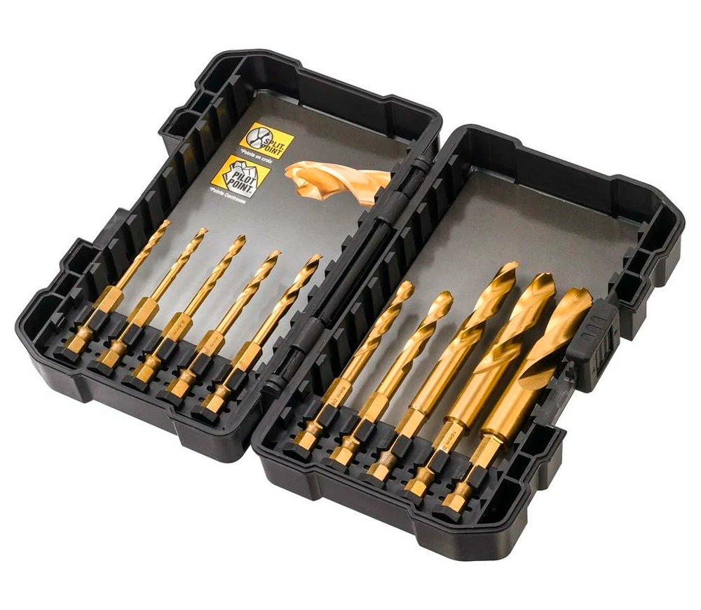Set burghiuri pe metal DEWALT DT50050 3-12mm HSS-TIN