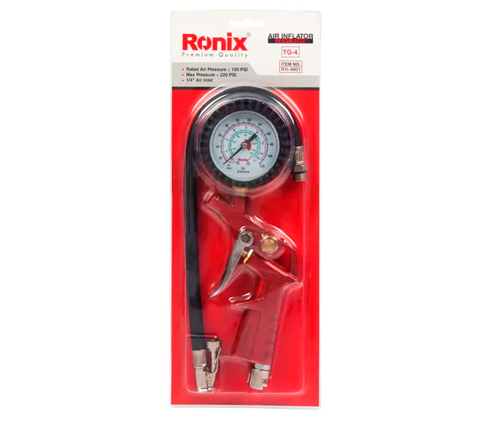 Pistol de umflat anvelope RONIX RH-6801 12bar 400mm-5