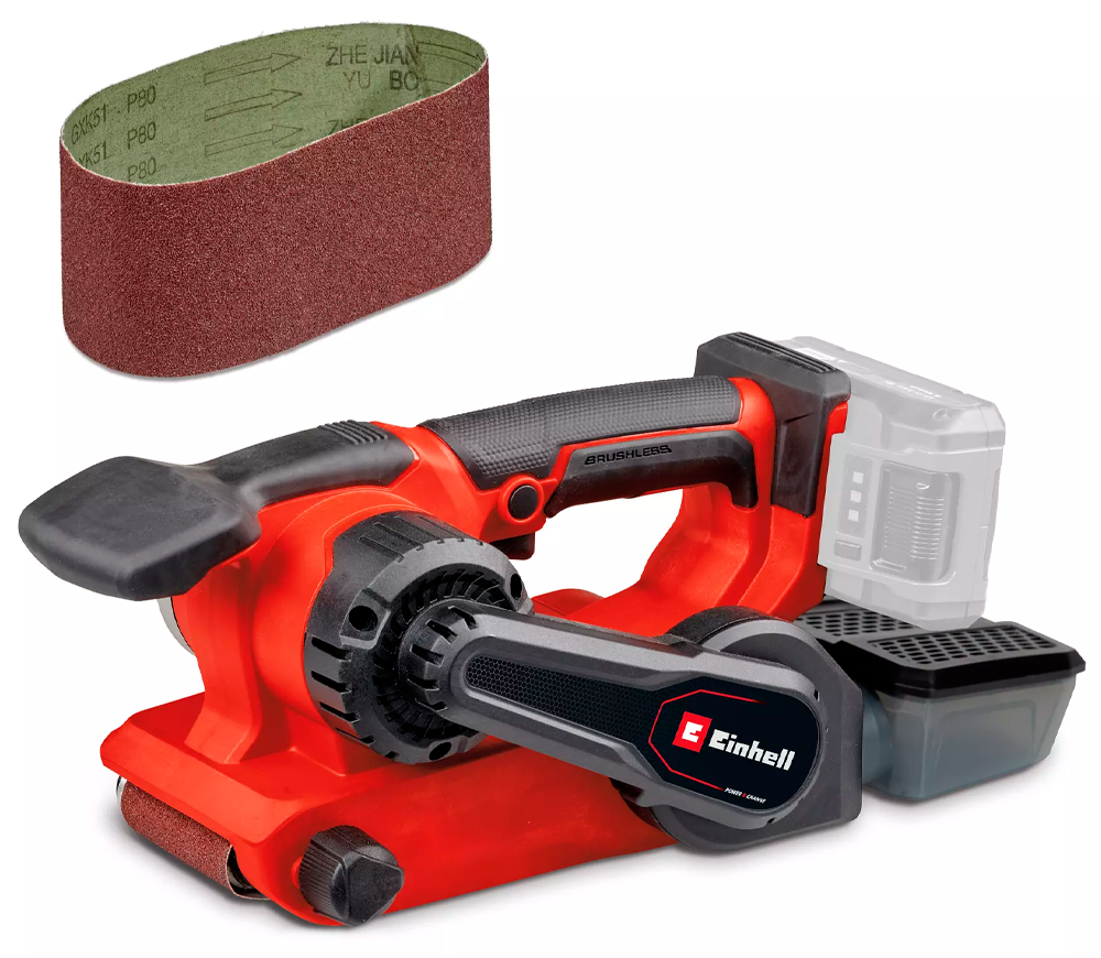Mașină de șlefuit cu bandă fără fir (fără bat) EINHELL TP-BS 18/457 Li BL Solo 75x457mm 18V