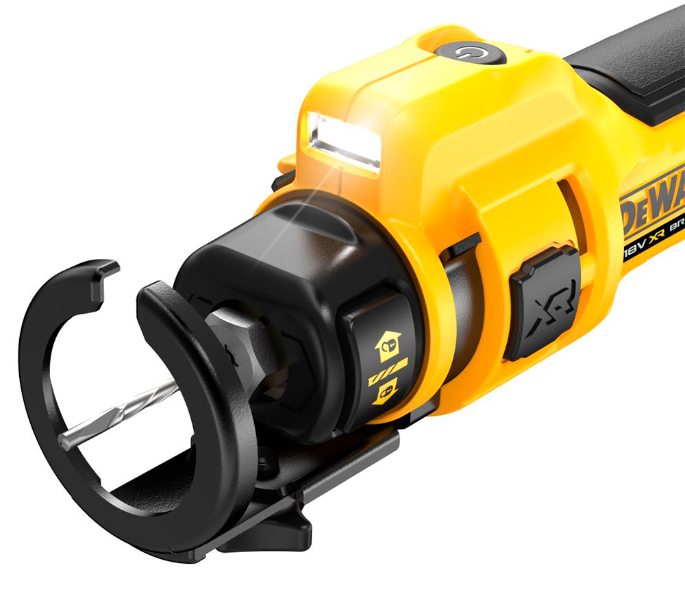Фрезер аккумуляторный по гипсокартону (без АКБ) DEWALT DCE555N-XJ 6.4мм 18В-4
