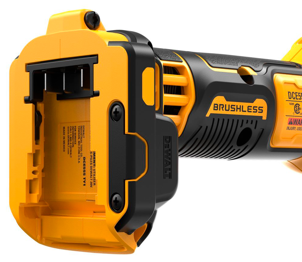 Фрезер аккумуляторный по гипсокартону (без АКБ) DEWALT DCE555N-XJ 6.4мм 18В-5