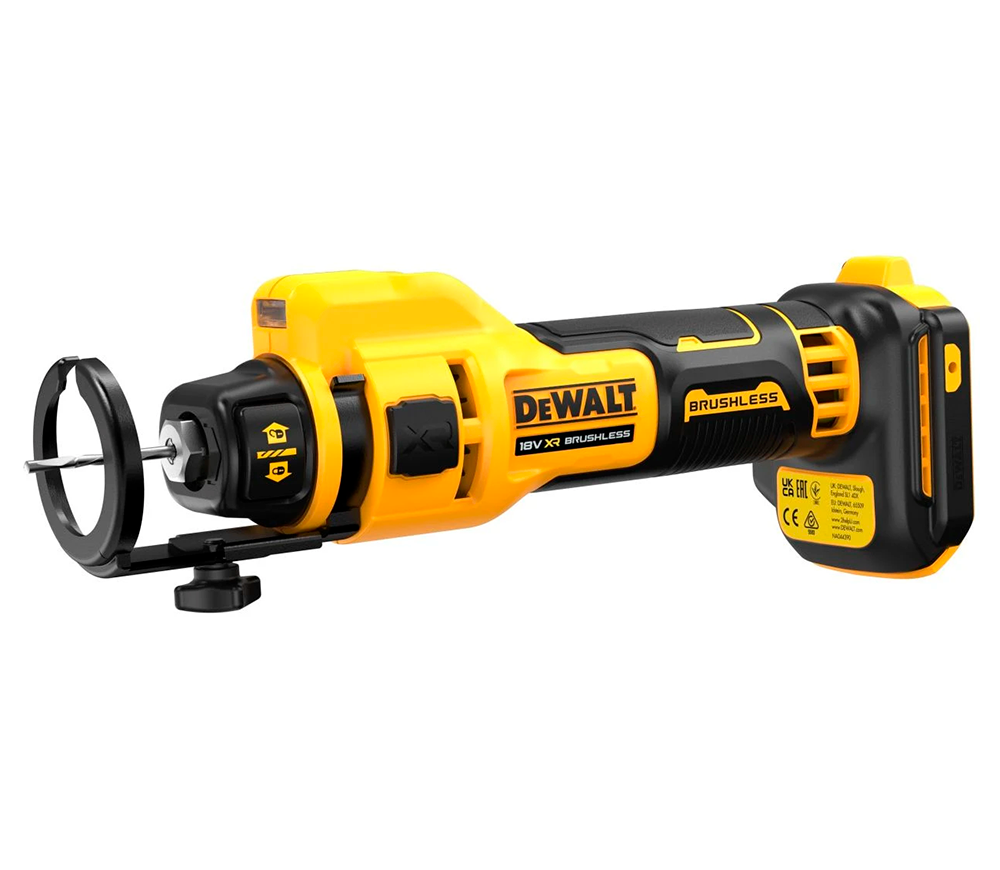 Mașină de frezat cu acumulator  pentru regips (fără bat) DEWALT DCE555N-XJ 6.4mm 18V