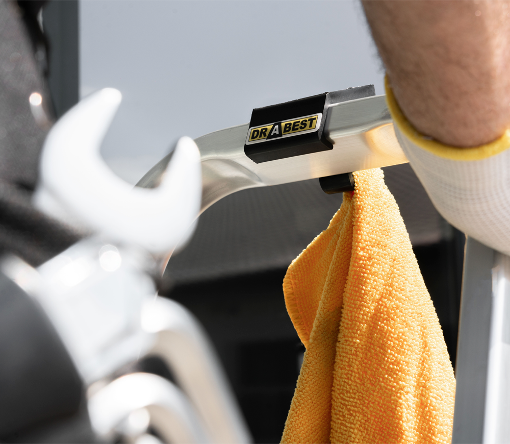 Scară unilaterală DRABEST DR-AL-D8-PRO-Ż+CZ 1.62m 150kg-7