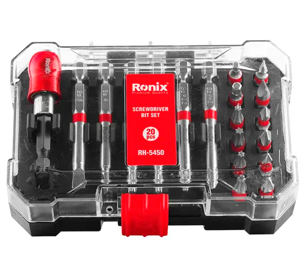 Set 20 biți RONIX RH-5450 SL/PH/PZ/Hex/Torx 25/65mm-3
